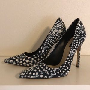 Topshop Feather Print Heels